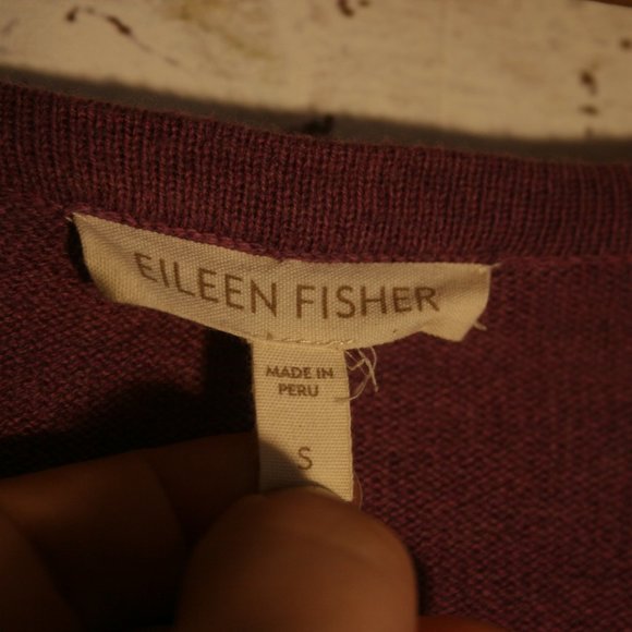 Eileen Fisher 100% Organic Cotton Drape Sweater - Picture 3 of 5
